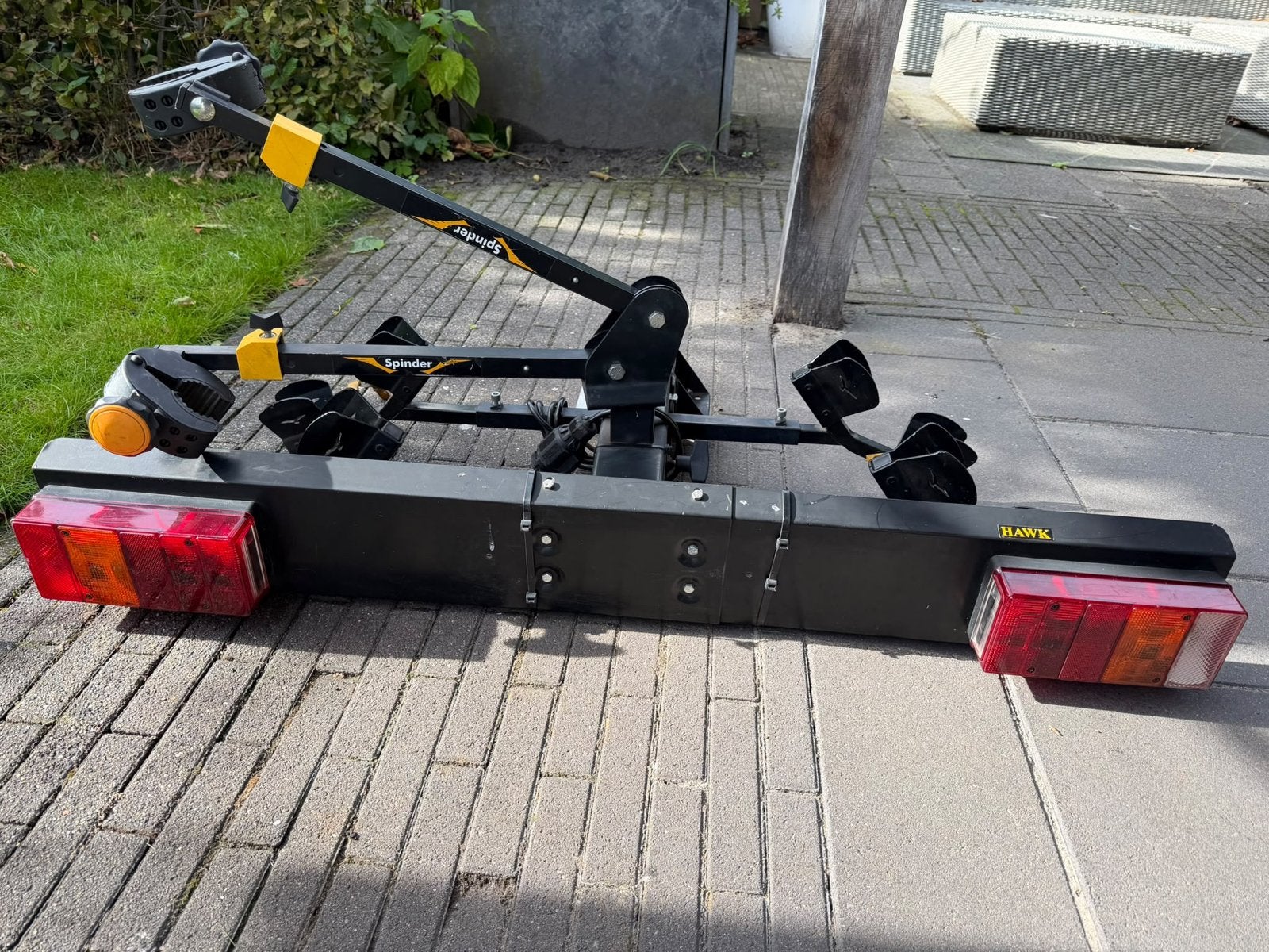 Spinder Hawk fietsendrager voor 2 fietsen, Ophalen, 2 fietsen, Gebruikt, Trekhaakdrager