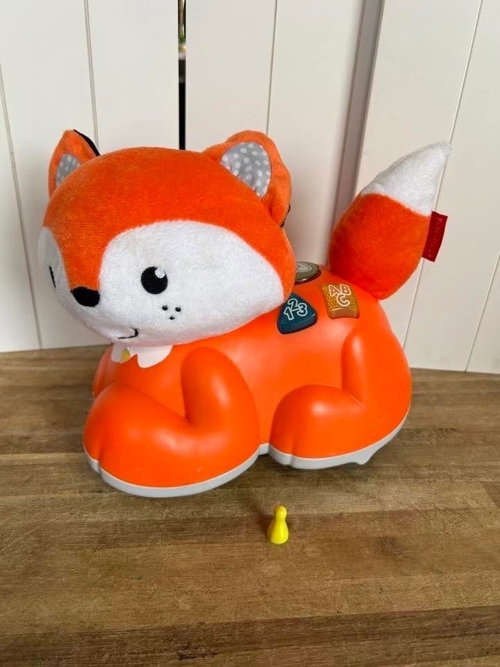 Fisher-Price Kruip- en Leervos – Interactief Babyspeelgoed, Ophalen of Verzenden, Zo goed als nieuw, Overige typen, Met licht