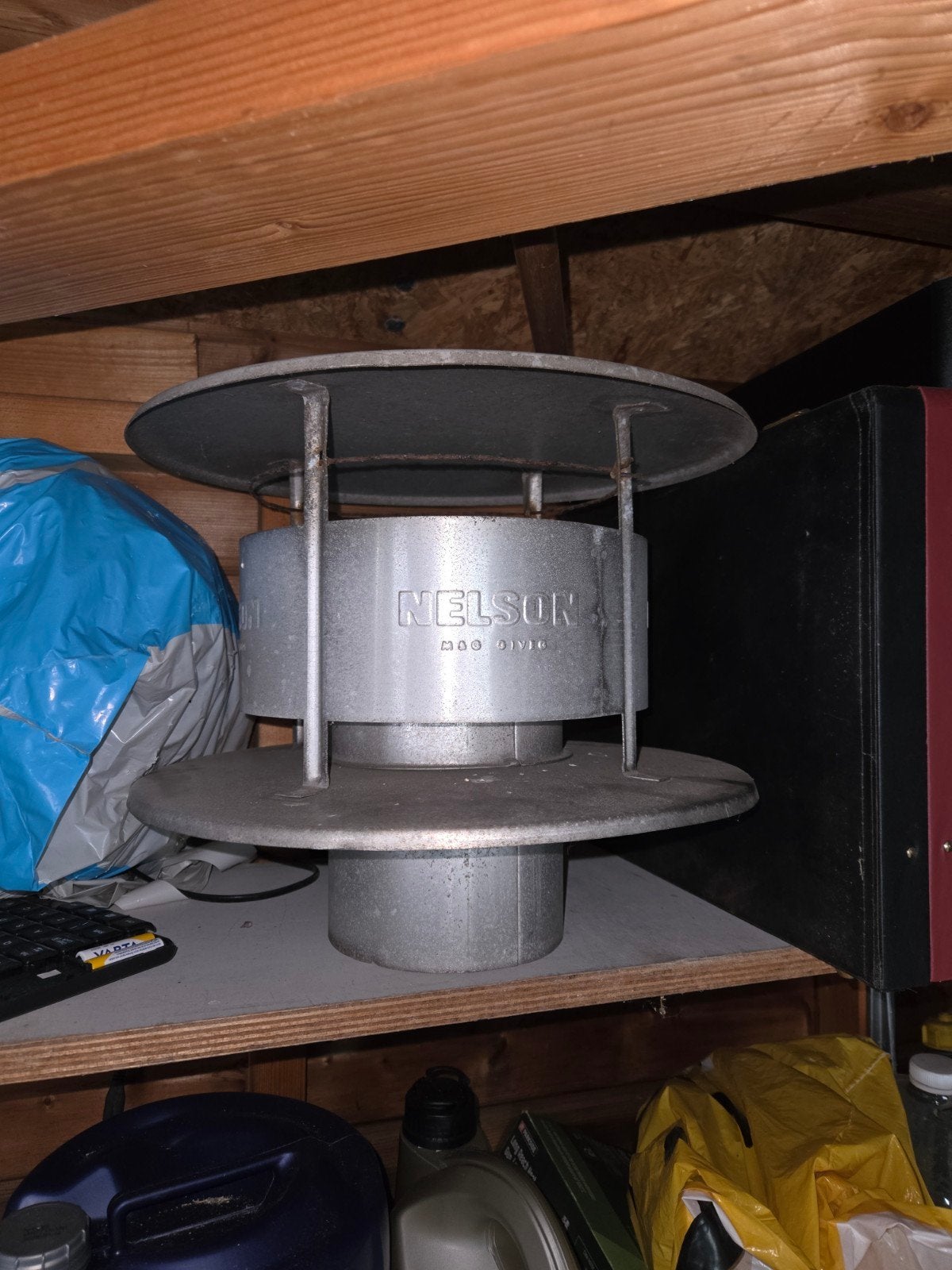 Nelson schoorsteenkap / dakventilator 145mm, Doe-het-zelf en Verbouw, Ophalen, Gebruikt