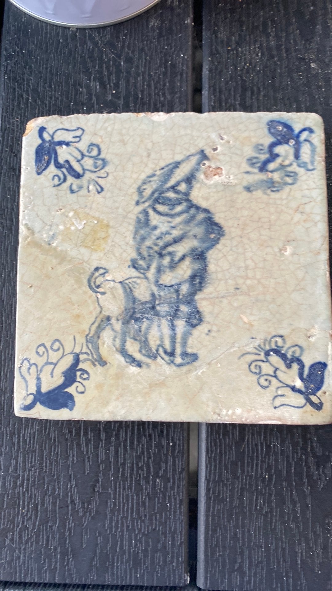 Man met hond, Antiek en Kunst, Ophalen of Verzenden