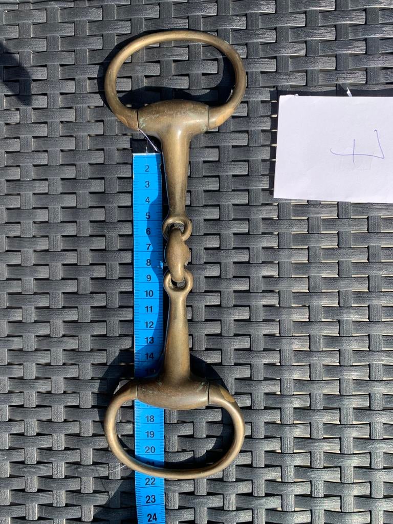 Zwaar koper dubbelgebroken bit 14,5 cm, Dieren en Toebehoren, Ophalen of Verzenden, Zo goed als nieuw, Overige soorten