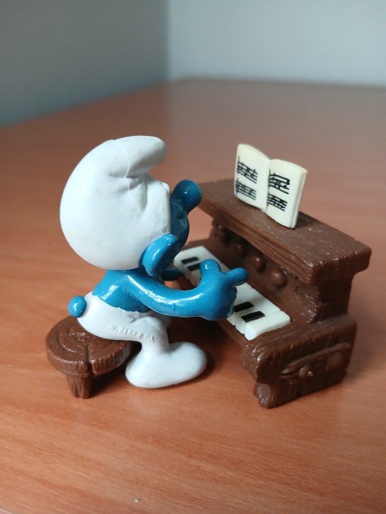 Piano Smurf 40229 (als nieuw), Verzamelen, Ophalen of Verzenden, Zo goed als nieuw, Verschillende Smurfen