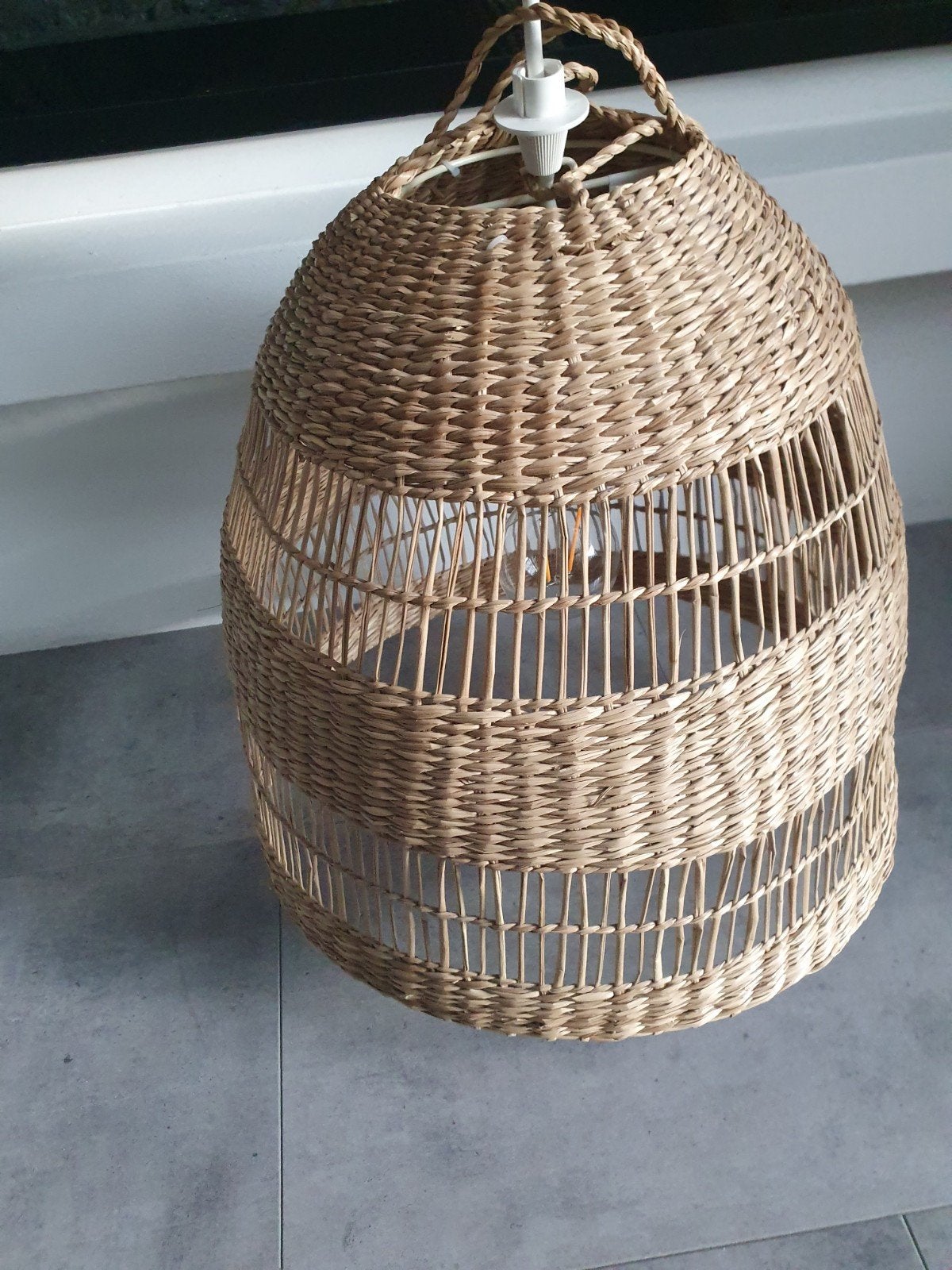 IKEA TORARED Rotan Hanglamp - Natuurlijke Sfeer, Bohemian, Scandinavisch, Natuurlijk, Natuurlijk materiaal, Zo goed als nieuw