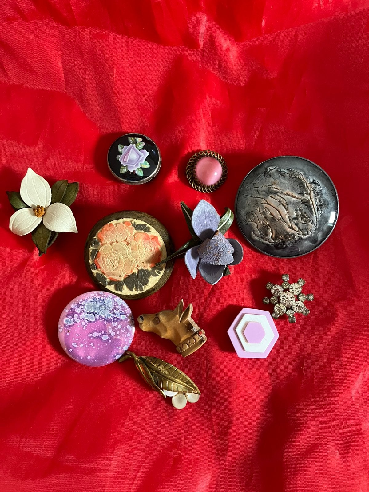 Oude Broches, Ophalen of Verzenden, Zo goed als nieuw, Overige kleuren, Overige materialen
