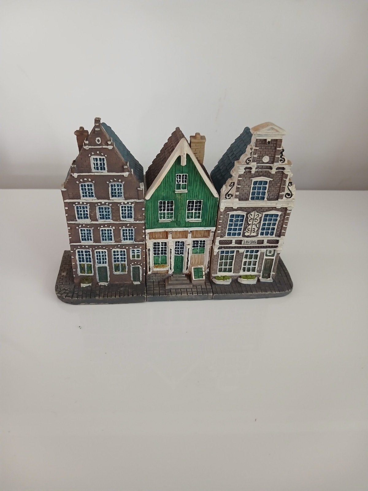 Miniatuur grachtenpandjes set - Amsterdam 3 grachtenpanden, Ophalen of Verzenden, Zo goed als nieuw, Overige typen