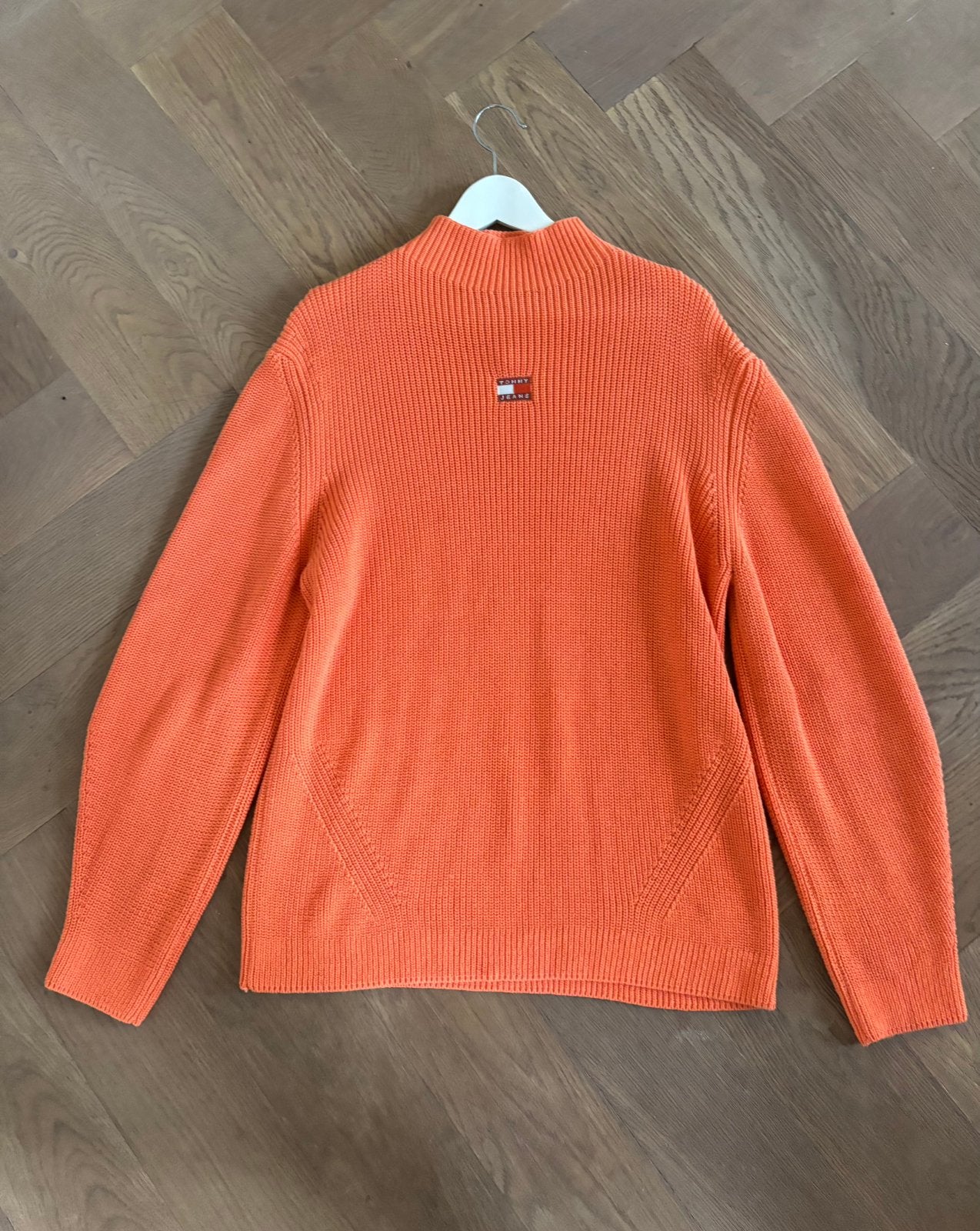 Oversized trui tommy jeans S/36, Kleding | Dames, Ophalen of Verzenden, Zo goed als nieuw, Maat 36 (S), Oranje