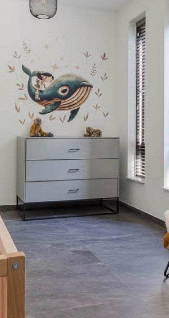 Complete babykamer – Ledikant, kledingkast, commode, Ophalen, Zo goed als nieuw, Jongetje of Meisje