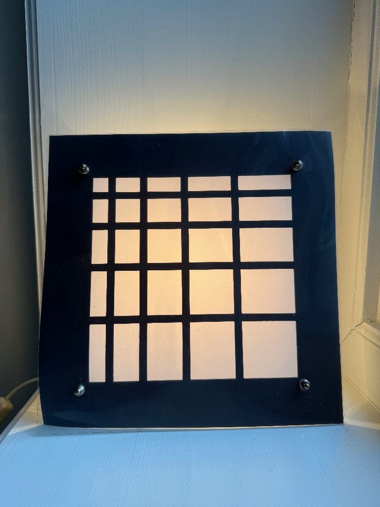 Vintage IKEA TYFT wandlamp met verwisselbare panelen, Met schakelaar, IKEA, E14 (klein), Ophalen of Verzenden
