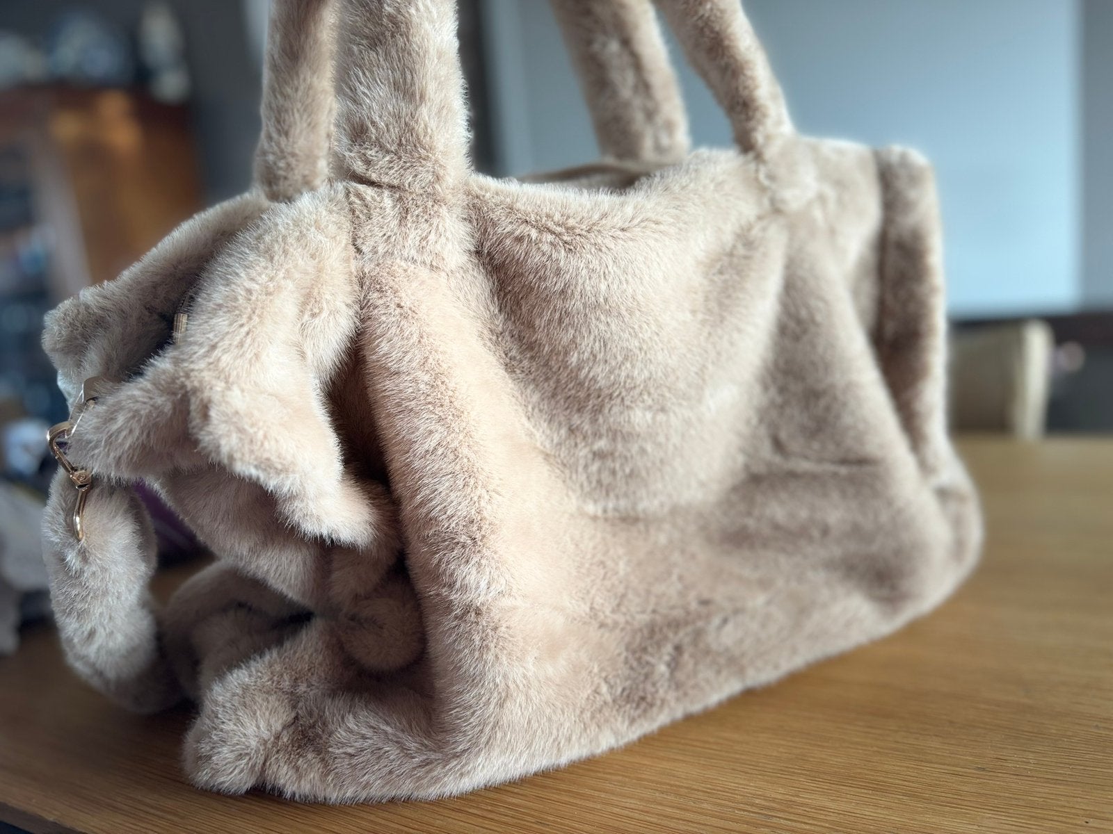 Grote fluffie shopper, Ophalen of Verzenden, Zo goed als nieuw