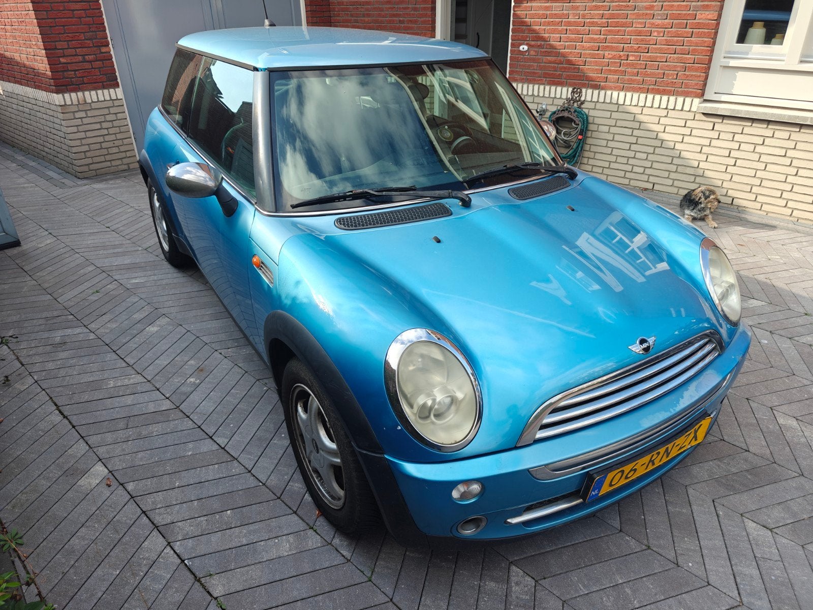 Mini 1.6 ONE 2005 Blauw, Voorwielaandrijving, 15 km/l, 4 cilinders, Origineel Nederlands