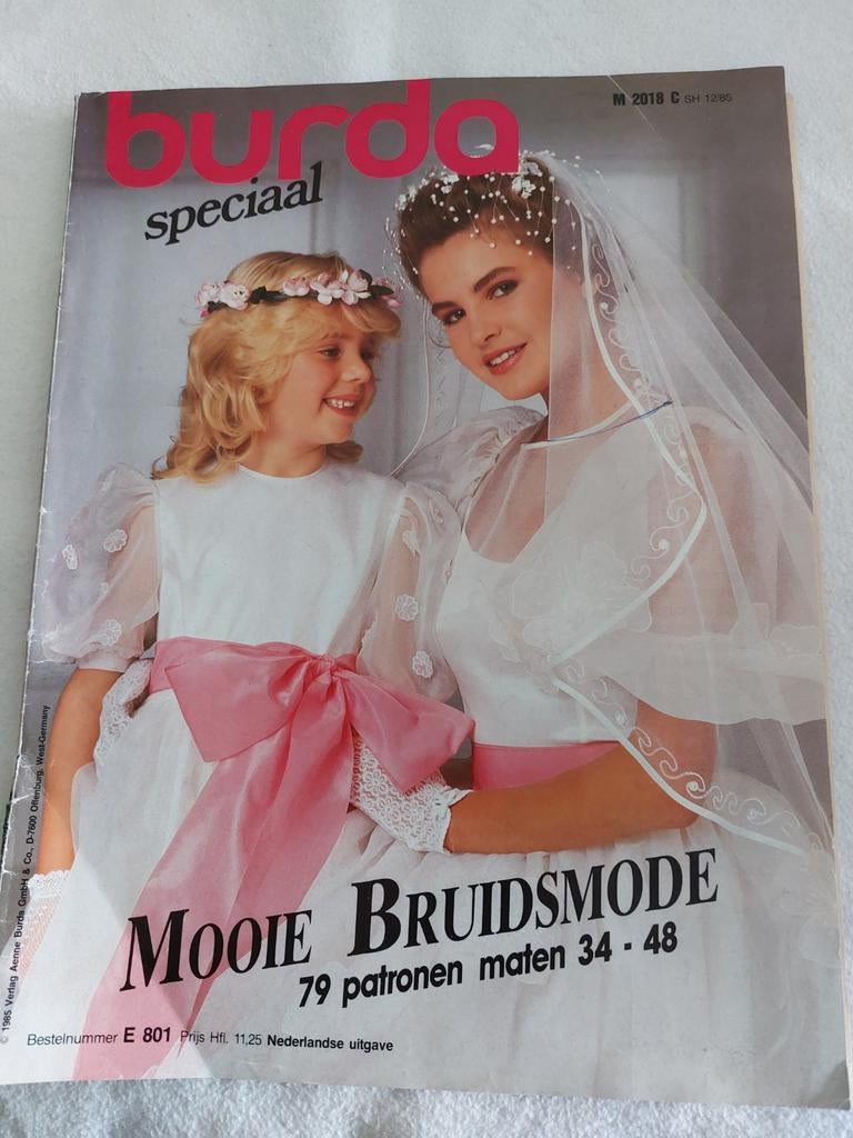 Burda special Bruidsmode 1985, Hobby en Vrije tijd, Kledingpatronen, Verzenden, Gebruikt, Vrouw, Burda