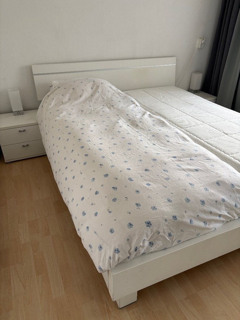 2 persoonsbed wit, Ophalen, Gebruikt, Tweepersoons