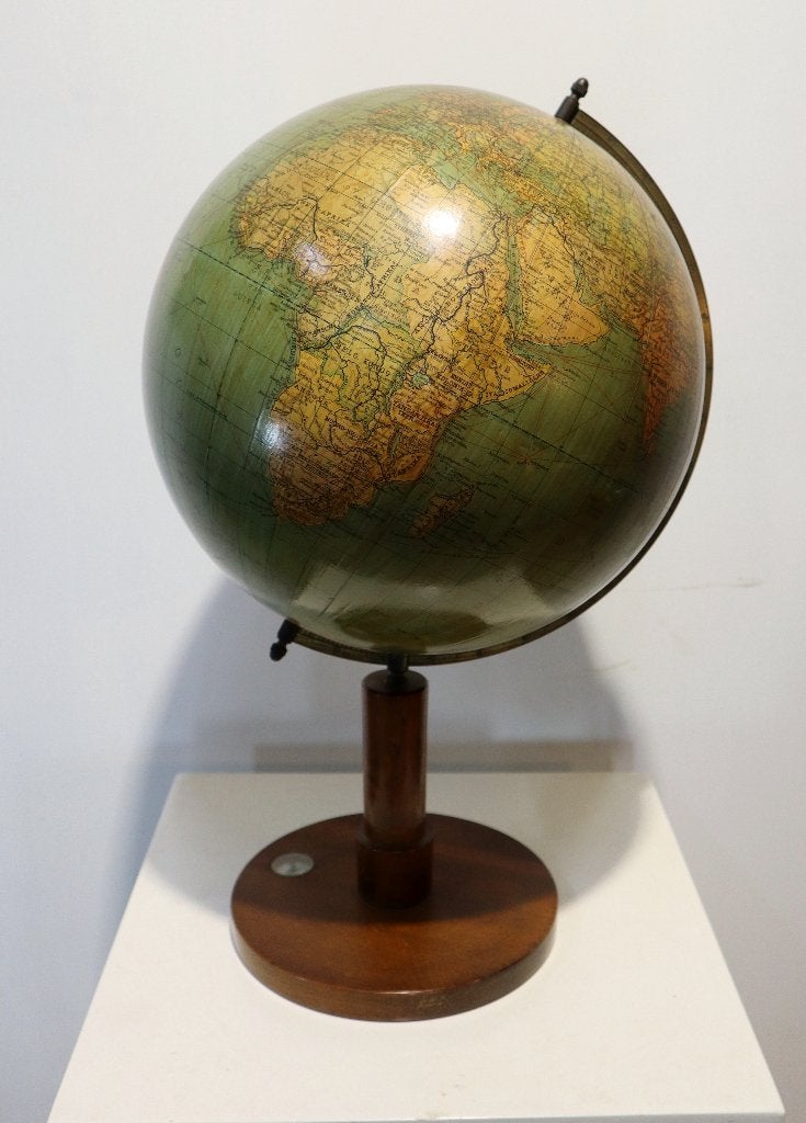 Antieke globe / wereldbol, ca. 1938 Dr Krause, Ophalen of Verzenden