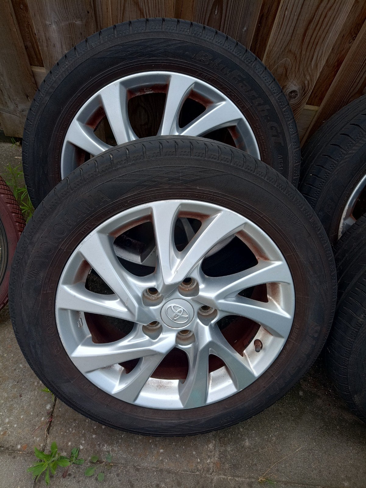 Yokohama Banden met Velgen 205/55 R16 tpms, Ophalen, Gebruikt