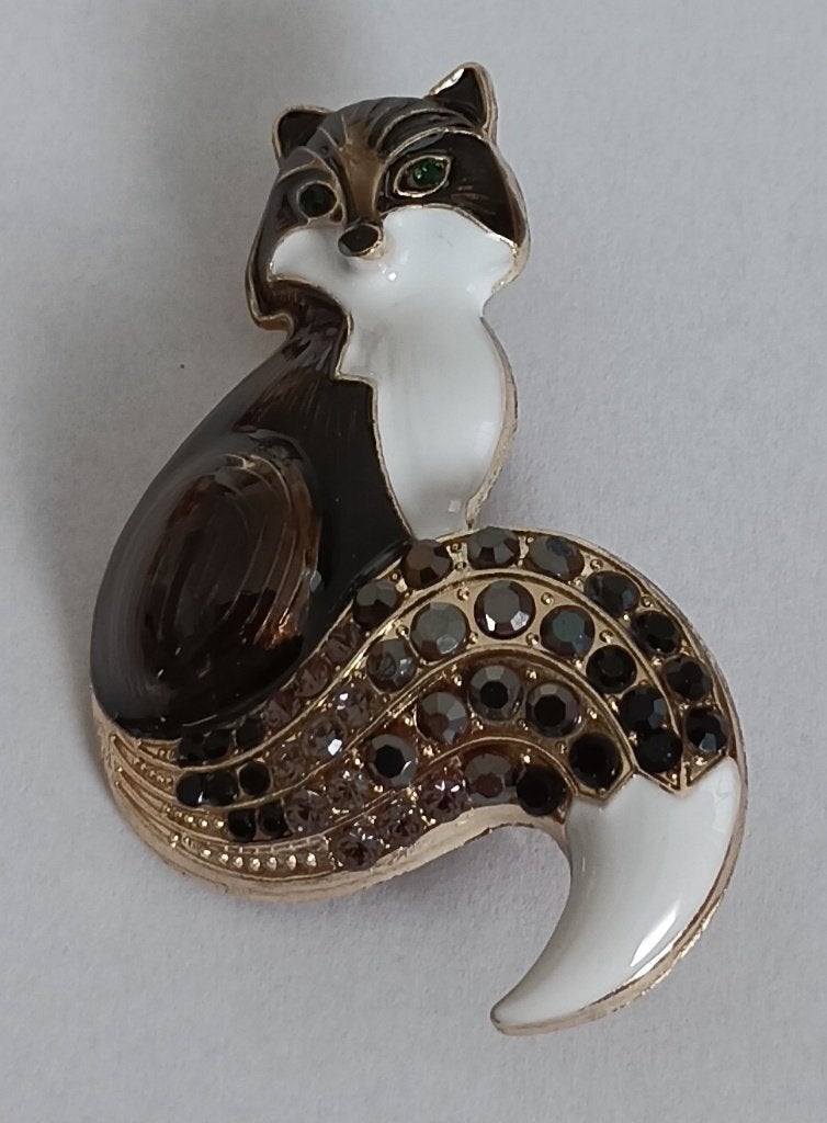 Vos broche, Overige materialen, 4 tot 7 cm, Overige kleuren, Nieuw