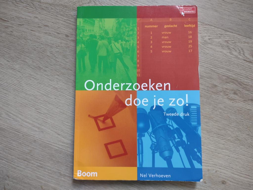 Onderzoeken doe je zo, Tweede druk, Nel Verhoeven, Boeken, Schoolboeken, Overige vakken, Ophalen of Verzenden, Zo goed als nieuw