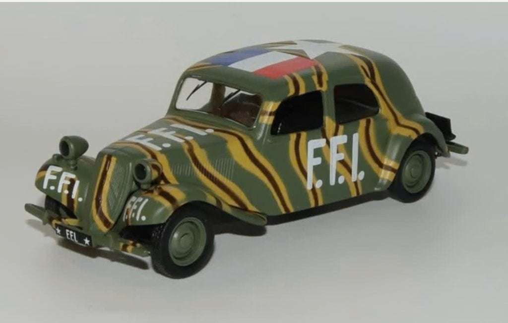 Citroen Traction 11BL FFI '44 1/43 VOITURES Militaires WO II