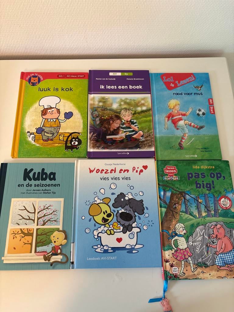 6 kinderboeken AVI Start, AVI E3, AVI M4, AVI E4, Ophalen of Verzenden, Gelezen, Fictie algemeen