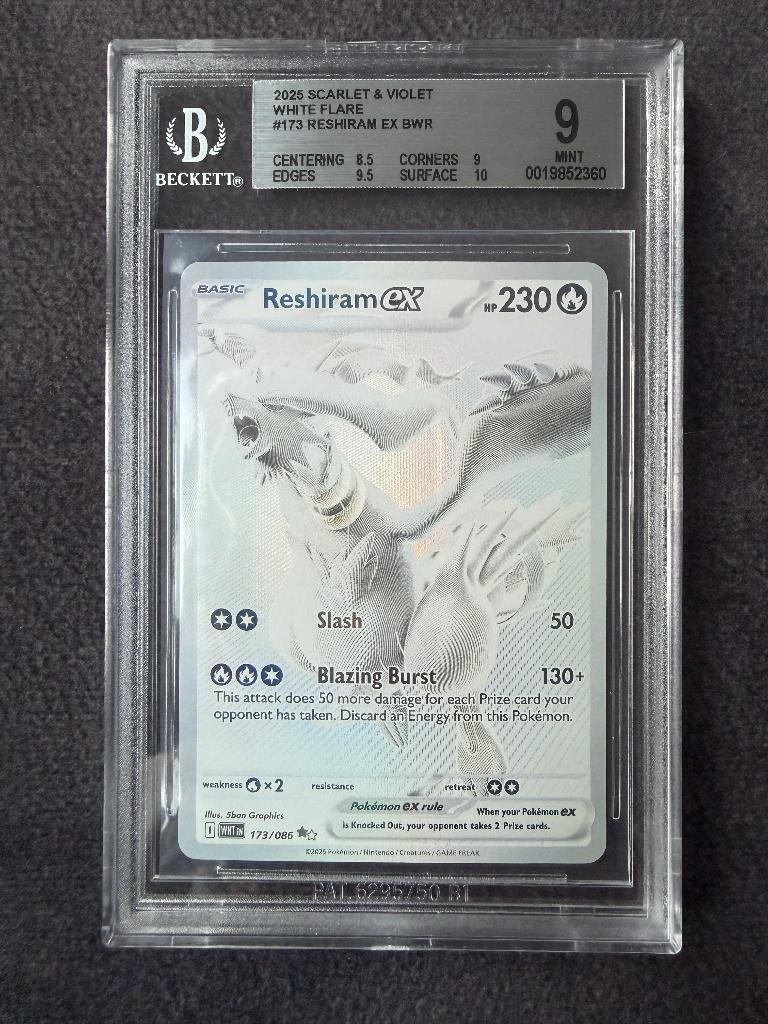 Pokémon Reshiram EX  BGS 9 Mint, Hobby en Vrije tijd, Verzamelkaartspellen | Pokémon, Ophalen of Verzenden, Zo goed als nieuw