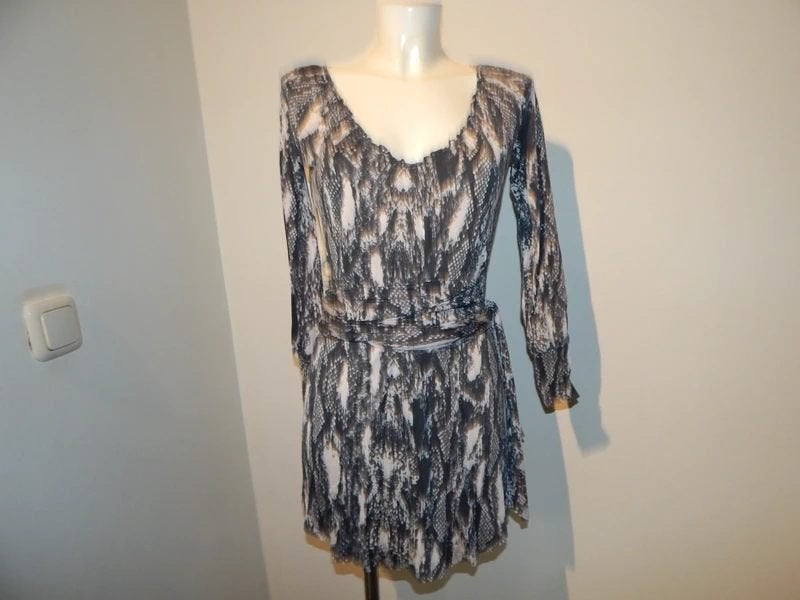 Marccain tuniek brede strik band taille animal print M