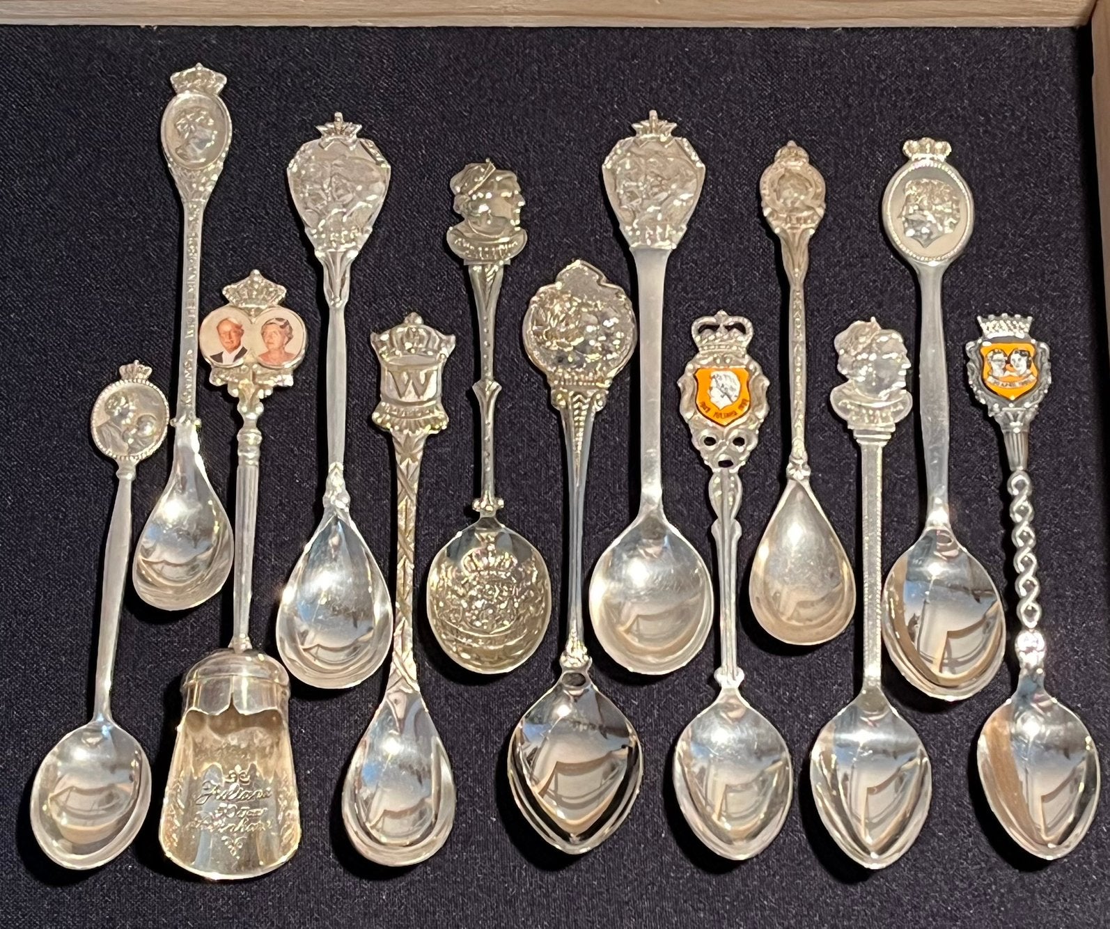 Vintage bewerkte lepeltjes., Ophalen of Verzenden