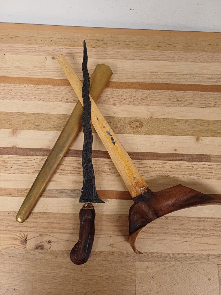 Vintage kris - Indonesisch wapen, Ophalen of Verzenden, 48 cm