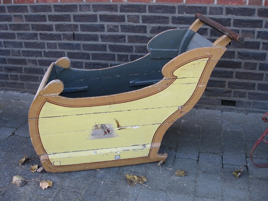 antieke duw slee, Antiek en Kunst, Ophalen