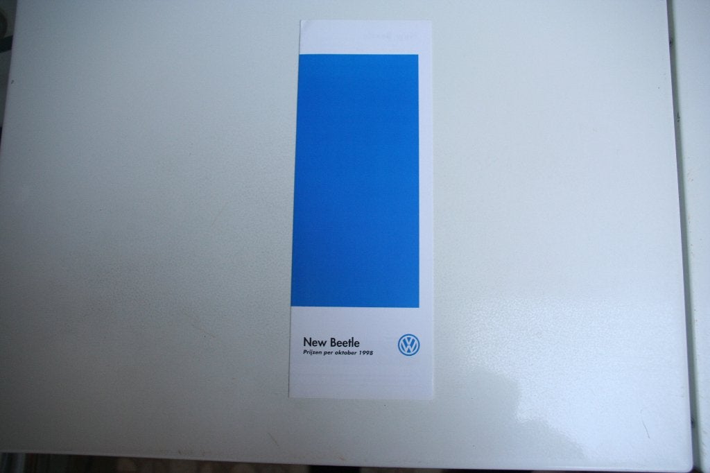 Folder Volkswagen Beetle prijslijst (10-1998) (148), Ophalen of Verzenden, Nieuw, Volkswagen