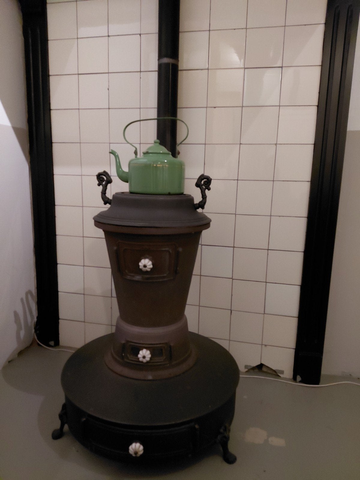 gashaard uit de tijd van toen, de potkachel., Ophalen, Gebruikt, Vrijstaande haard, Gashaard