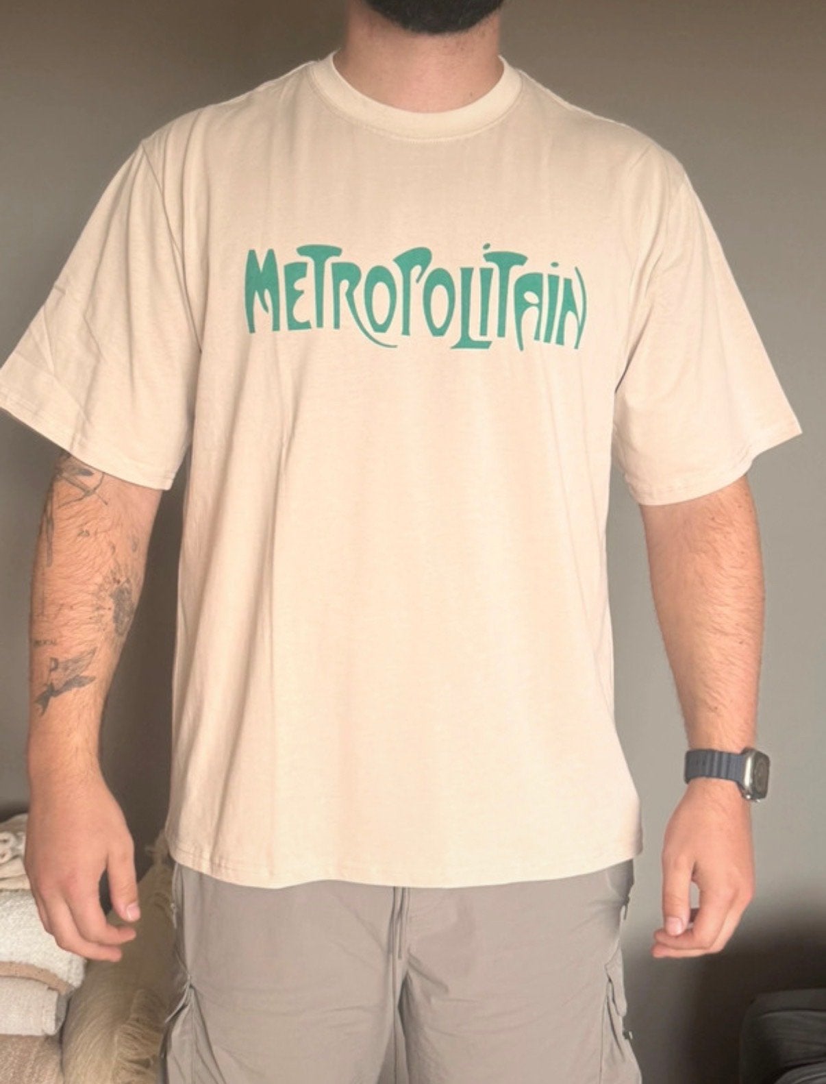 Gallery Dept. Heren T-shirt - Metropolitain, Ophalen of Verzenden, Zo goed als nieuw, Maat 56/58 (XL), Beige