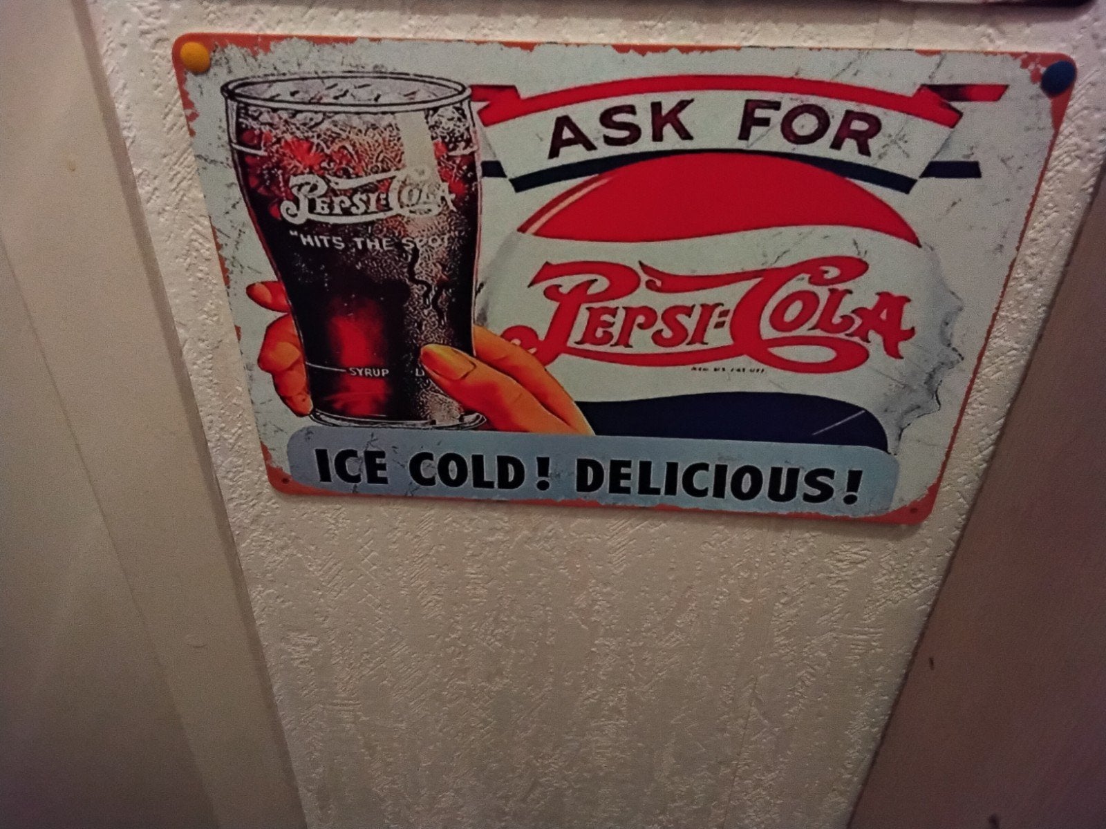 ICE  COLD !  DELICIOUS  !   PEPSI  COLA, Ophalen of Verzenden