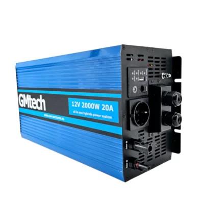 Zuivere sinus omvormer GMtech 2000watt 12V, Caravans en Kamperen, Info@GM-Outdoor.nl, Www.Gm-Outdoor.nl, Nieuw, Ophalen of Verzenden
