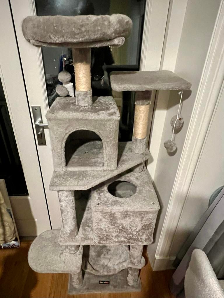 Feandrea Cat Tree, Dieren en Toebehoren, Ophalen, Zo goed als nieuw, Krabpaal