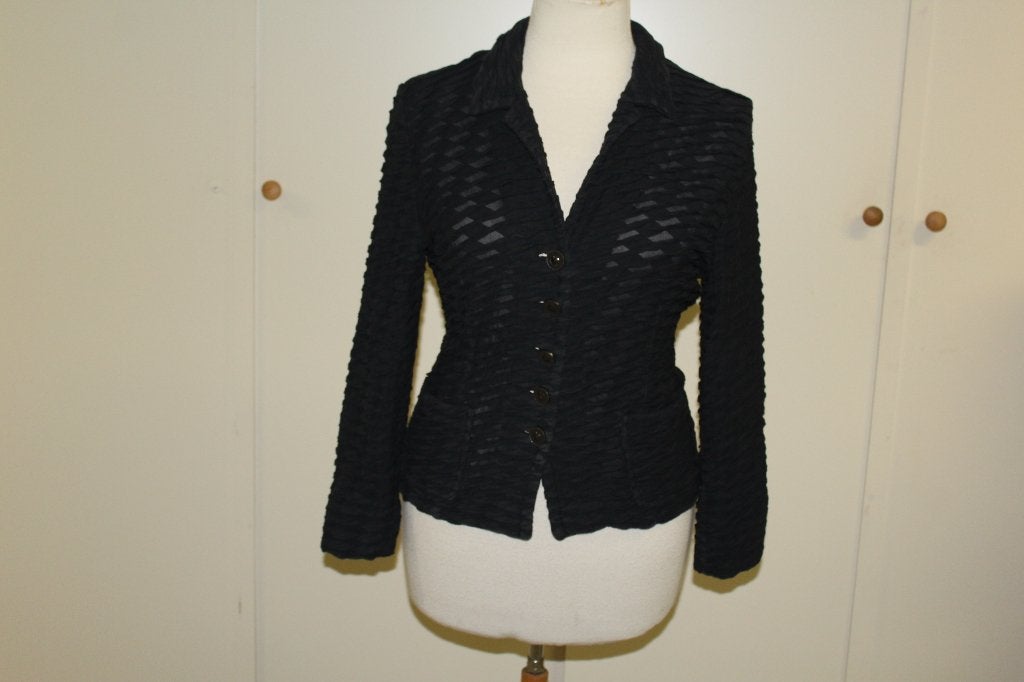 ML Collections prachtig zwart chique jasje mt 42 valt 40
