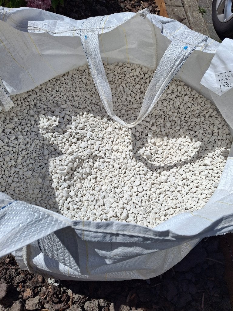 Gratis witte grind steentjes vandaag ophalen., Tuin en Terras, Grind, Keien en Split, Ophalen, Overige materialen, Wit, Nieuw
