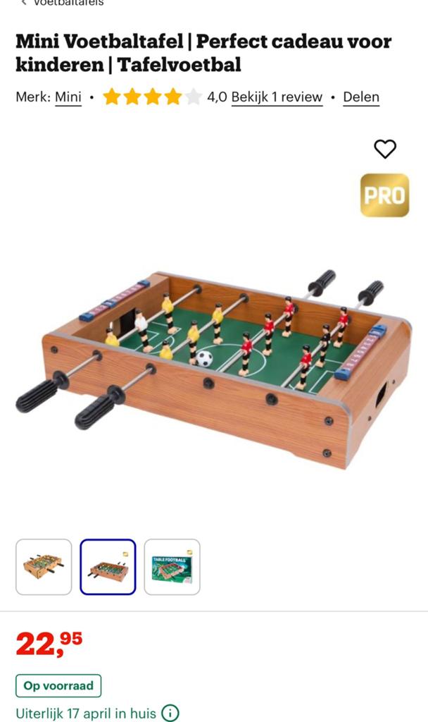 Mini Voetbaltafel | Tafelvoetbalspel voor Kinderen, Kinderen en Baby's, Speelgoed | Voetbaltafels, Ophalen of Verzenden, Nieuw