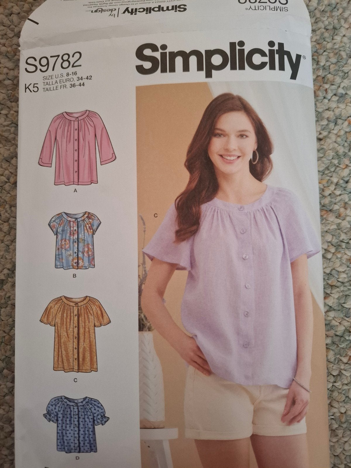 Simplicity blouse patronen, Ophalen of Verzenden, Vrouw, Overige merken