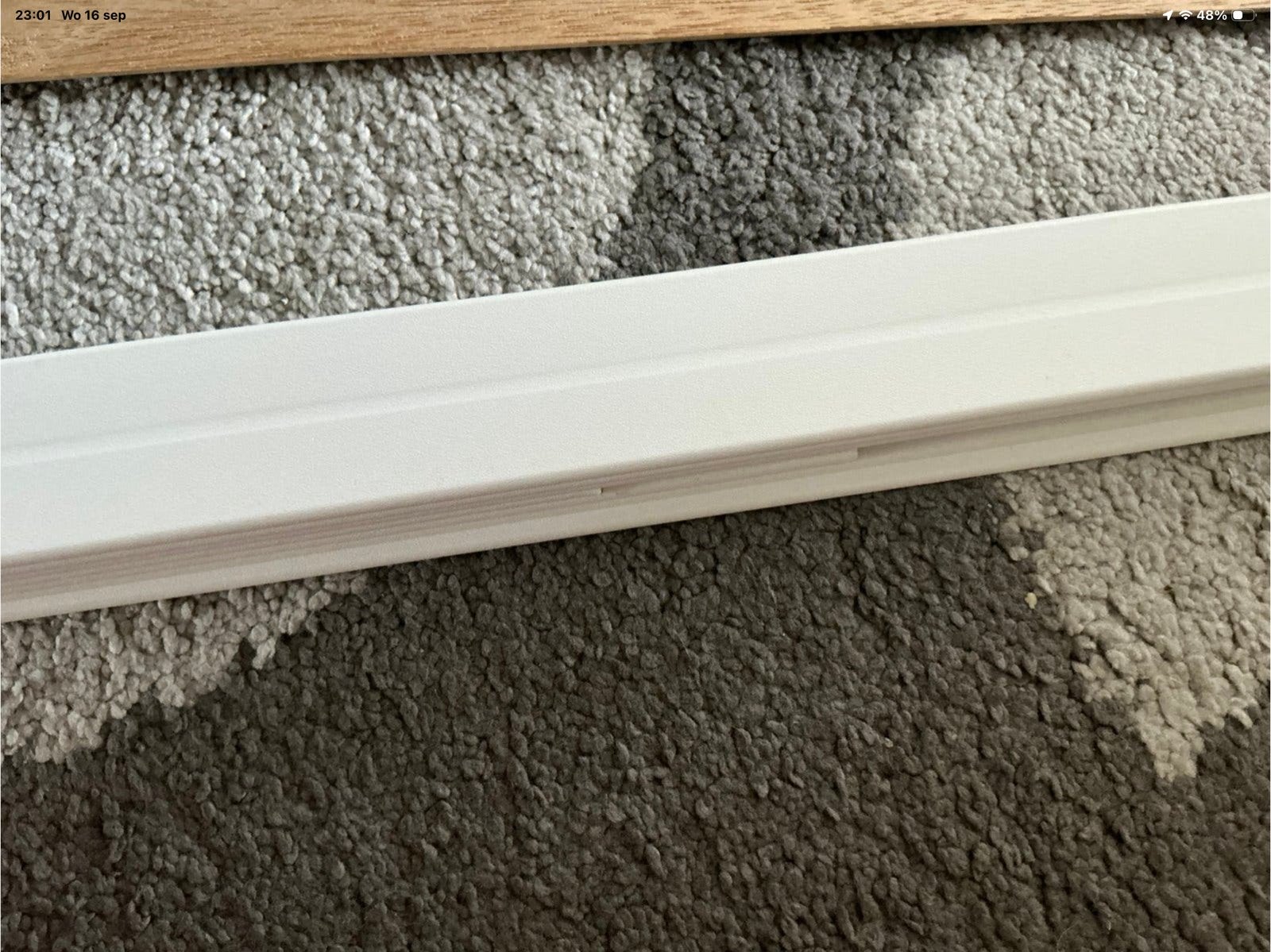 3 Witte Hoeklatten 🌸 2.60x22x22cm €15,00, Ophalen, Zo goed als nieuw, Mdf, 200 tot 250 cm