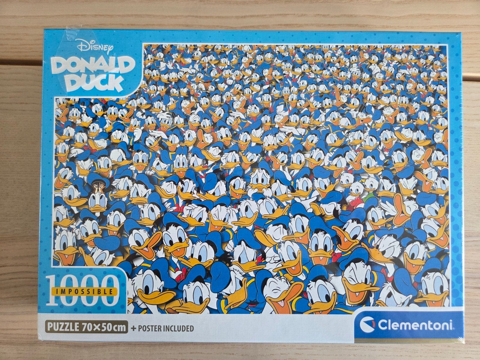 Clementoni puzzel Donald Duck NIEUW! 1000 stukjes, Ophalen of Verzenden, 500 t/m 1500 stukjes, Nieuw, Legpuzzel