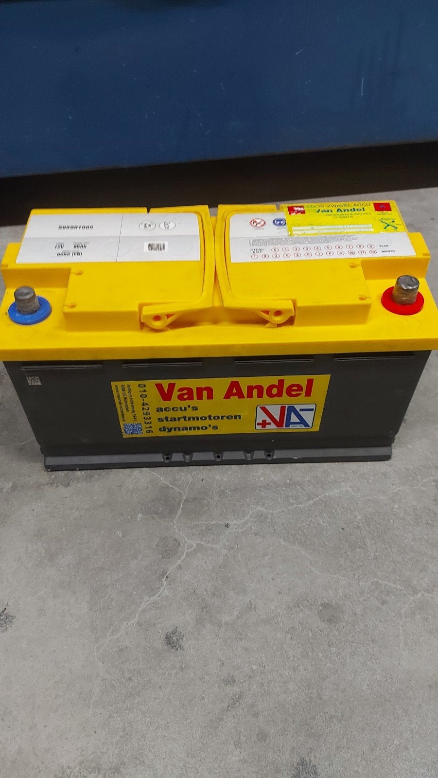 Jan Andel Lood-Zwavell Accu 12V 95Ah 850A (EN), Ophalen