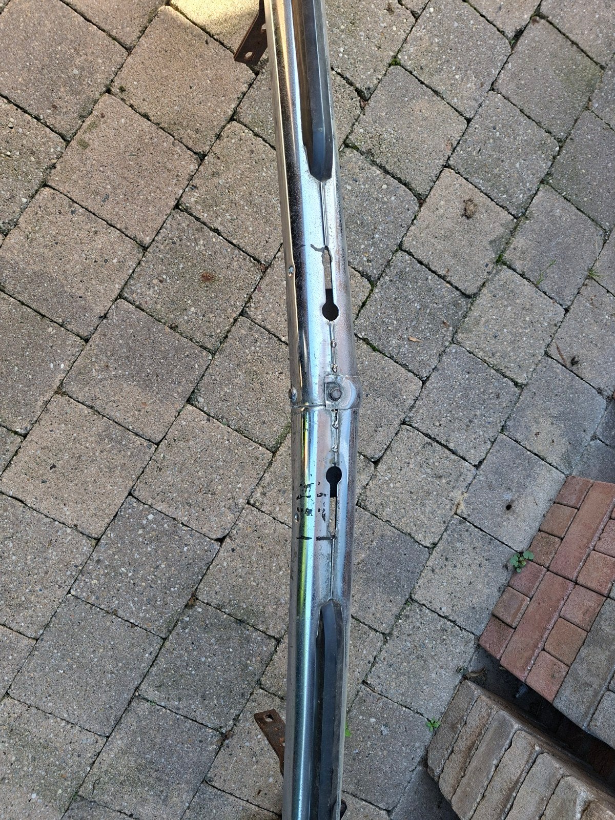 Gebruikte Bumper mercedes w 115- Chrome - Oldtimer onderdele, Auto-onderdelen, Ophalen, Gebruikt, Voor, Mercedes-Benz