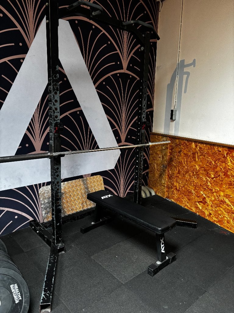 squat rack met pull-up bar met brede uitsnede voor sumosquat, Ophalen, Gebruikt, Overige typen