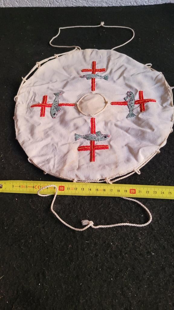 Antiek Priester Tasje voor Heilige Hostie - Ziekenbezoek, Antiek en Kunst, Ophalen of Verzenden