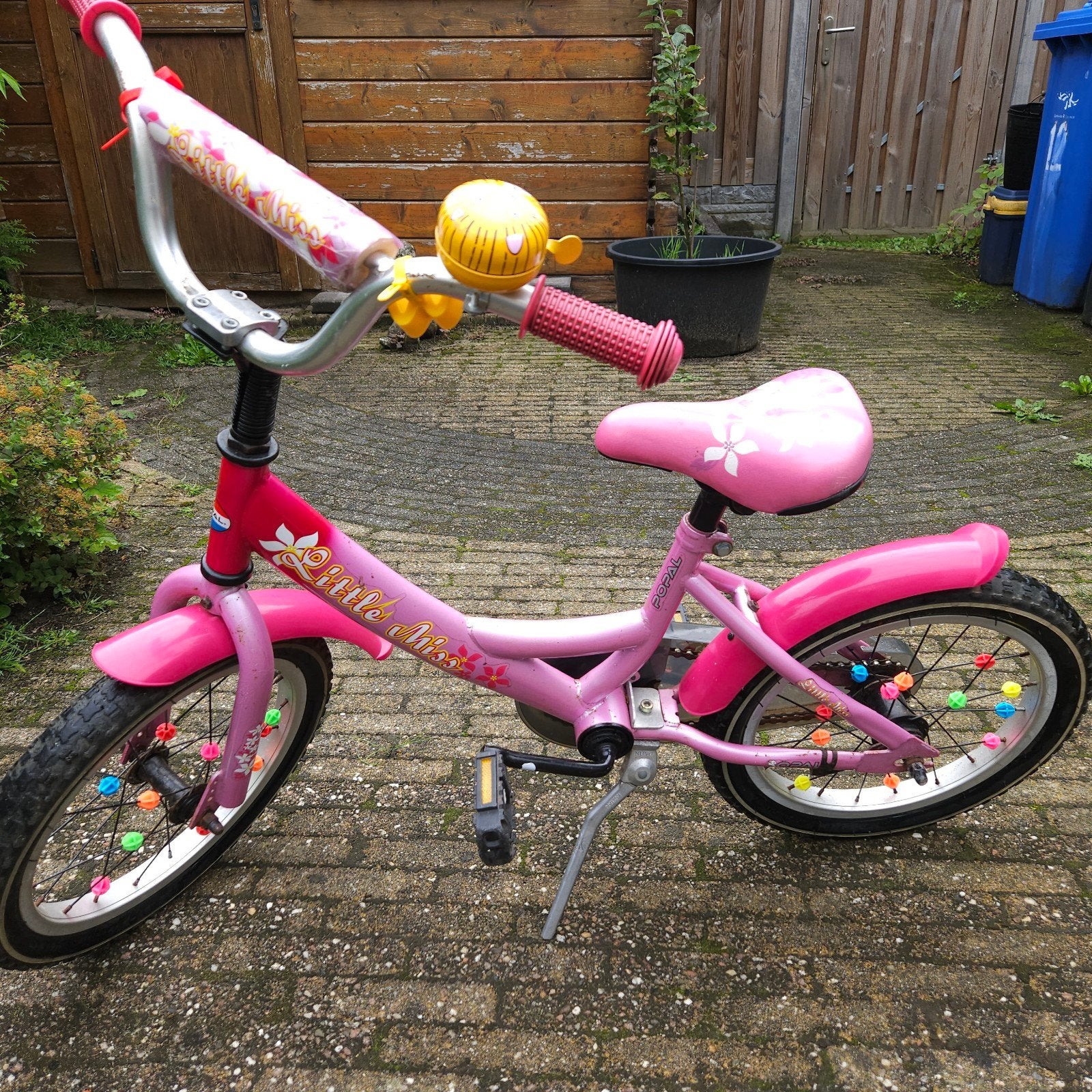 Popal Little Miss 16 inch kinderfiets roze, Fietsen en Brommers, Ophalen, Gebruikt, 16 tot 20 inch, Popal