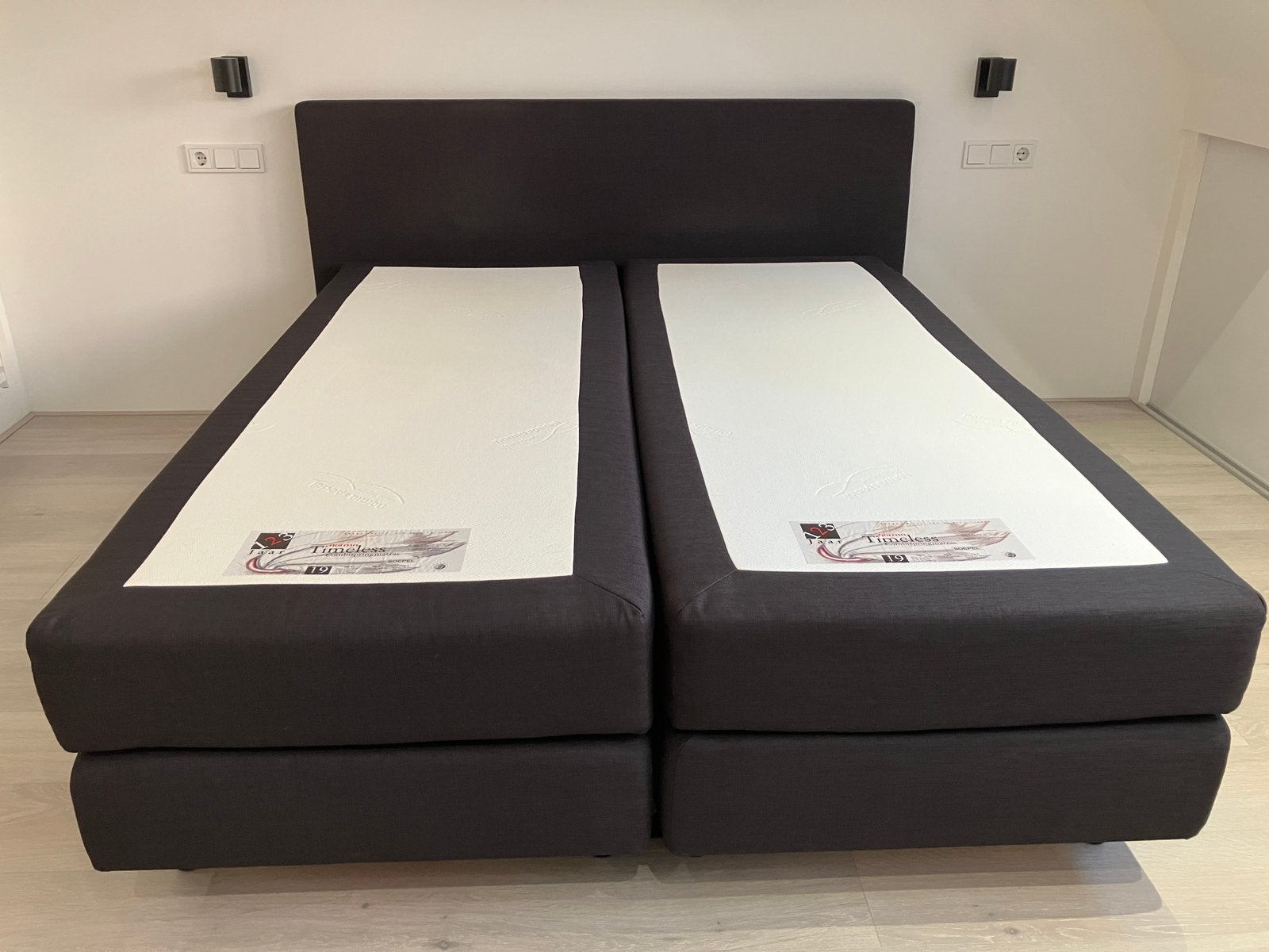 Norma Timeless boxspring 160x200 met combispringmatras, Tweepersoons, Ophalen of Verzenden, Zo goed als nieuw, 200 cm