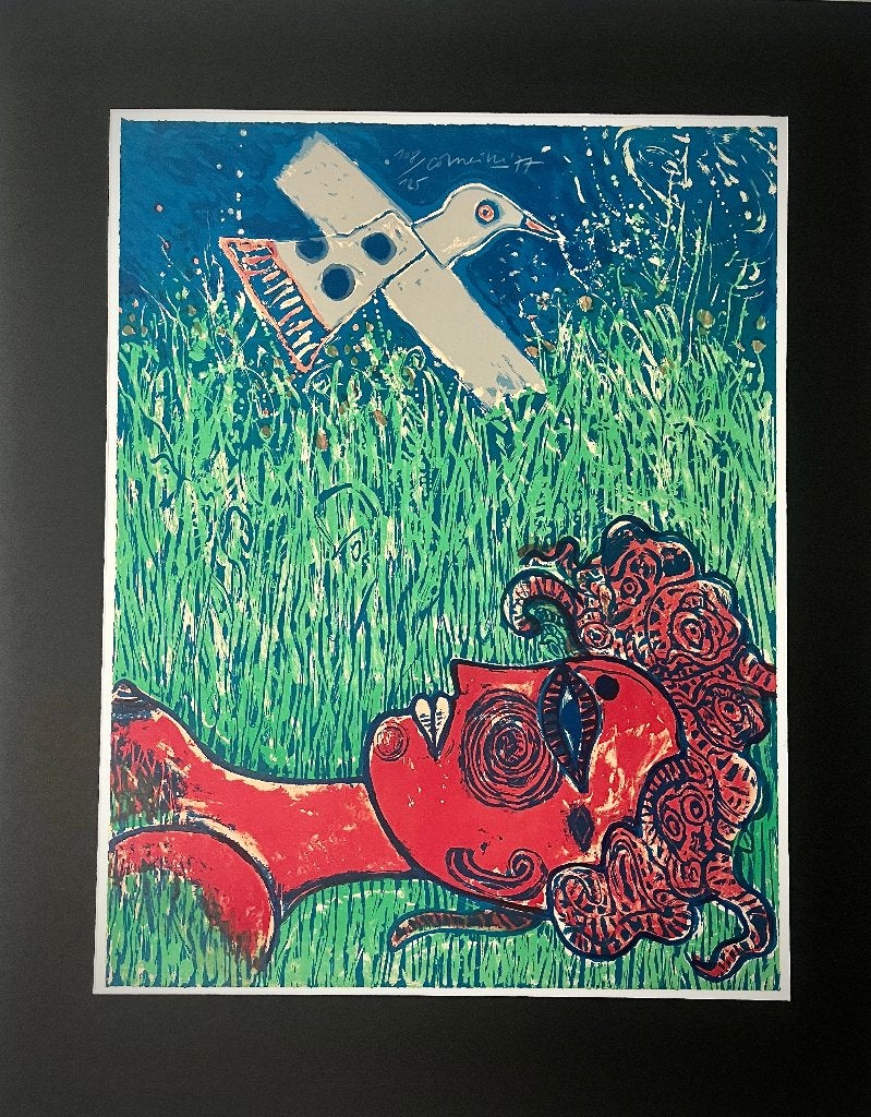 Ets Corneille, Antiek en Kunst, Kunst | Litho's en Zeefdrukken, Personages en Fantasiefiguren, Gesigneerd, Ophalen of Verzenden