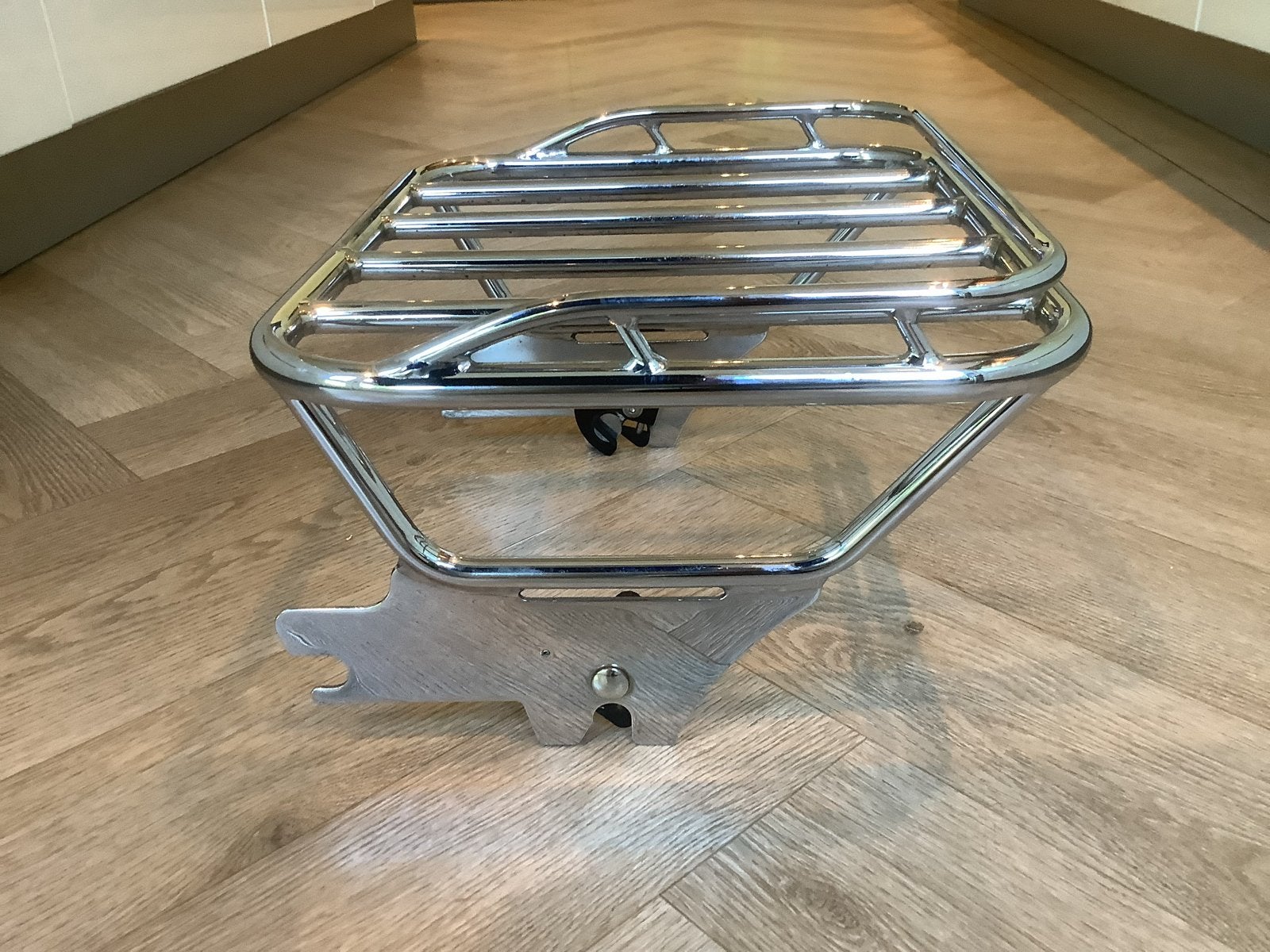 Chromen bagagerek voor motorfiets, Ophalen of Verzenden, Gebruikt