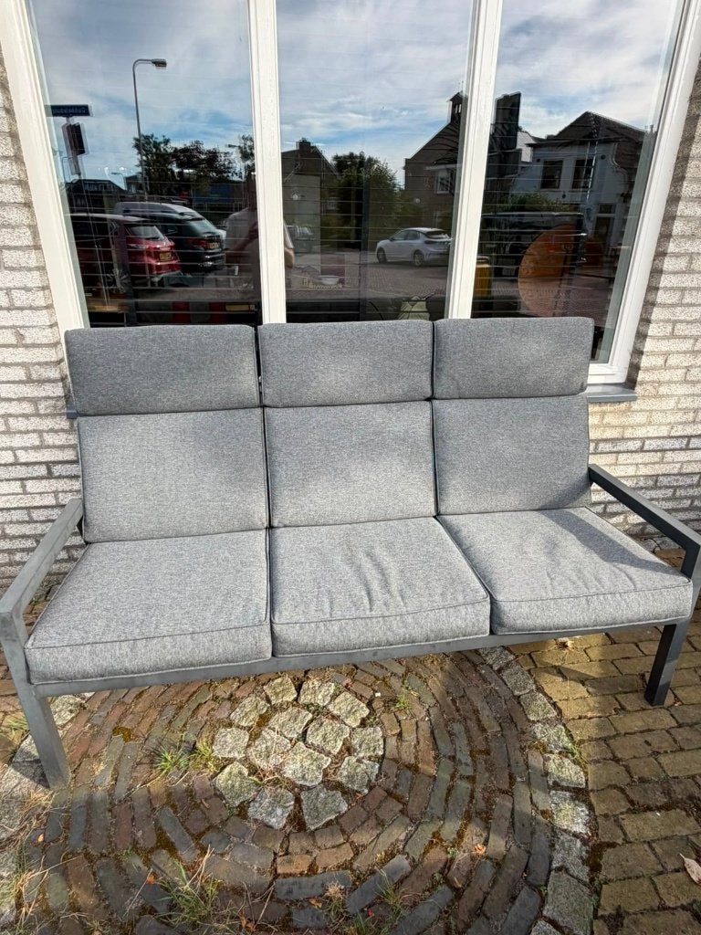 Comfortabele tuinbank met dikke kussens, Tuin en Terras, Tuinbanken, Ophalen, Gebruikt, Aluminium