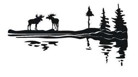 Camper caravan bus sticker eland moose
