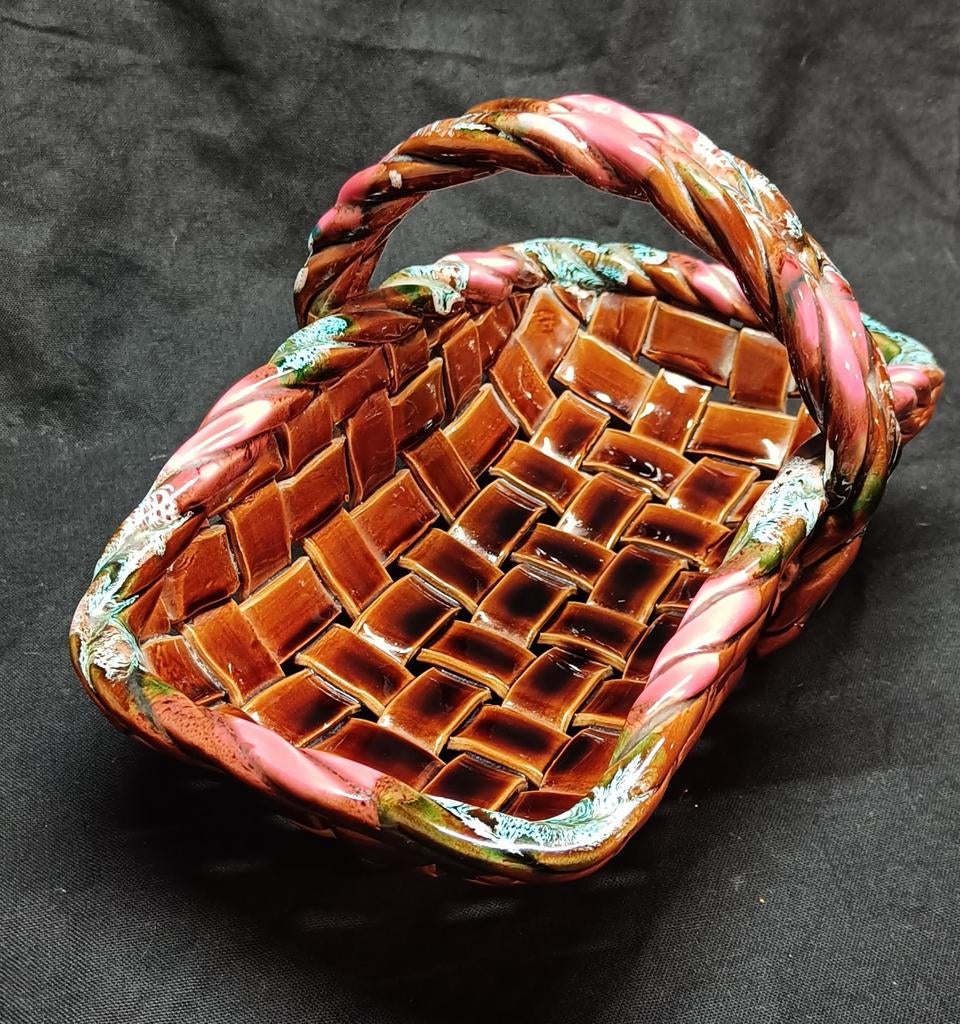 Vintage Aardewerk Fruitmand uit Vallauris, Frankrijk, Antiek en Kunst, Antiek | Keramiek en Aardewerk, Ophalen of Verzenden